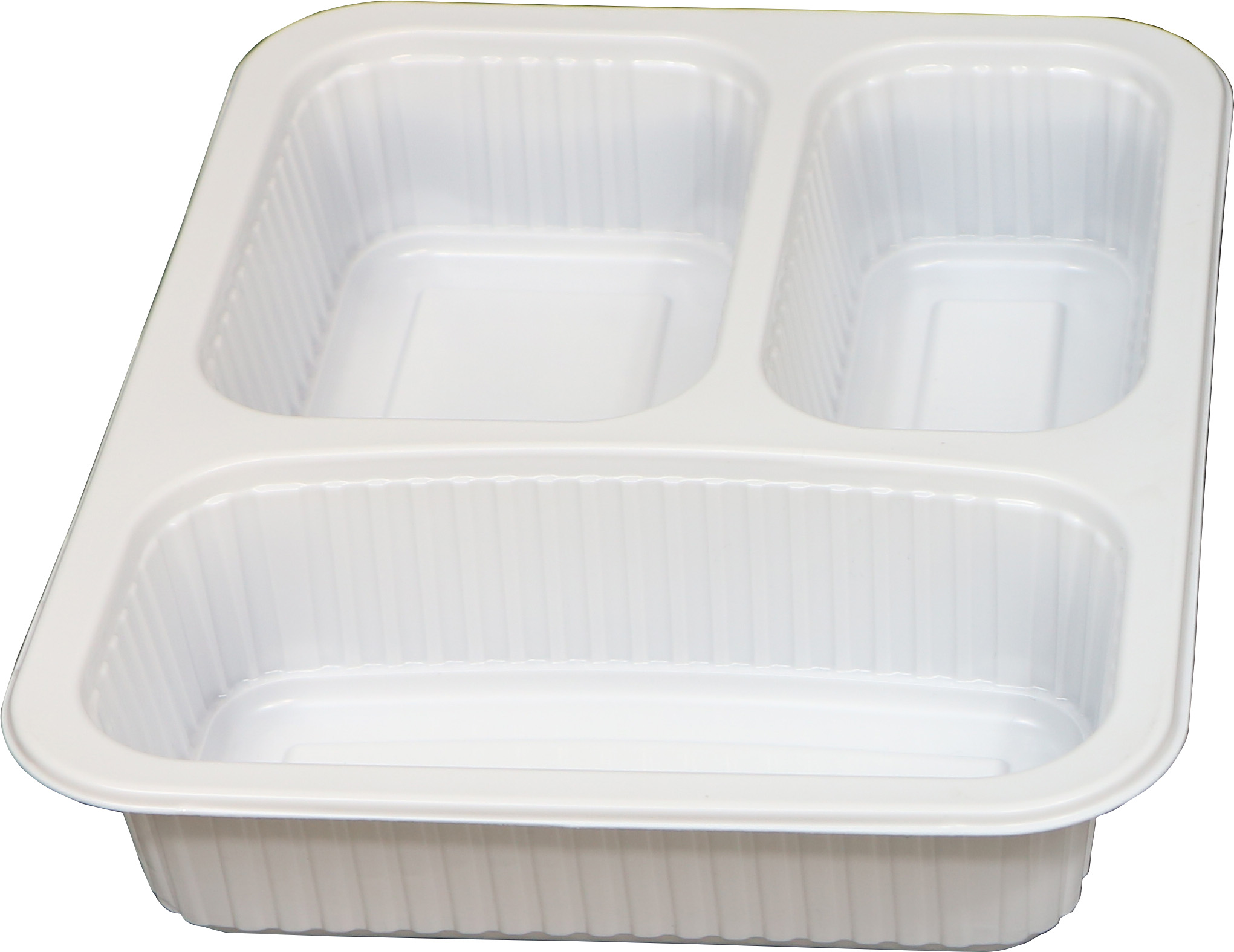 Yemek Kabı 3 Bölmeli Beyaz 